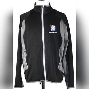 North End NFL Kansas City Alumni Black and Gray Jacket Style#8>23] Vintage